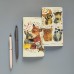 Книжка записная 30 листов А6 клетка Любовь, как она есть бежевая бумага, матовая ламинация, софт-тач, 70г/м2 7-30-001/21 Bruno Visconti 10/160