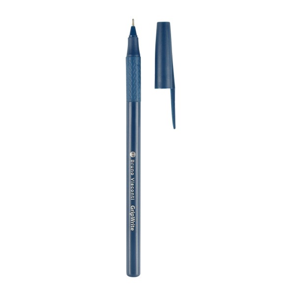 Ручка шариковая GripWrite Navy синяя 0,7мм одноразовая 20-0326/08 Bruno Visconti 50/600