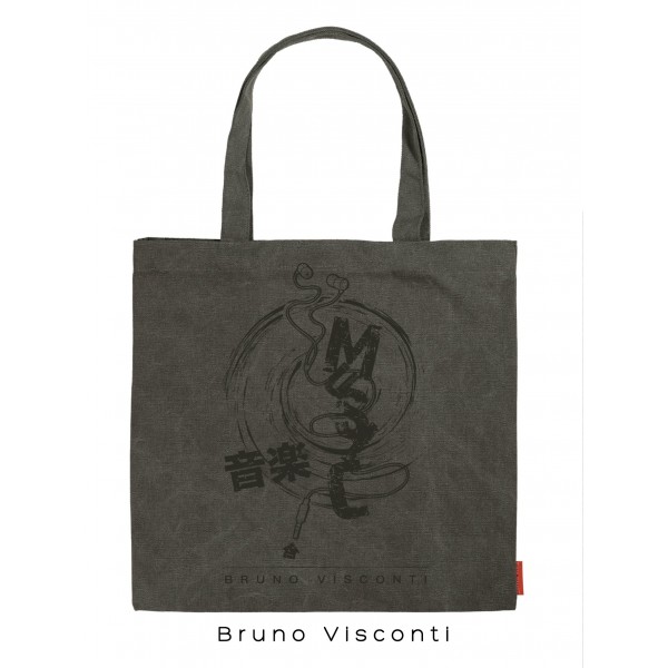 Сумка шоппер 39х39см Music серый  Bruno Visconti 5/50 16-003-04/05