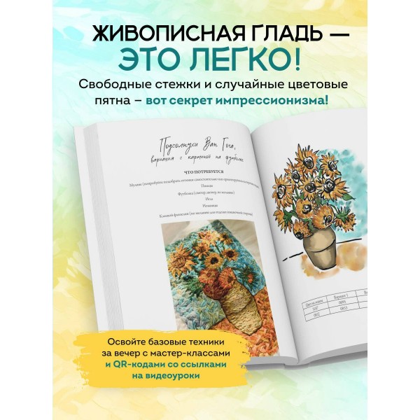 Вышивай как художник, Сюжеты гладью по мотивам шедевров художников-импрессионистов. Стукалова А.А.