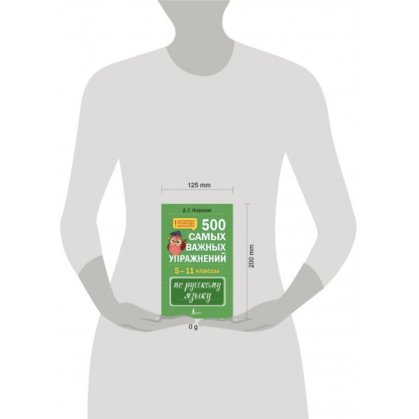 500 самых важных упражнений по русскому языку. 5–11 классы. 2025. Тренажер. Д. Искрицкая АСТ