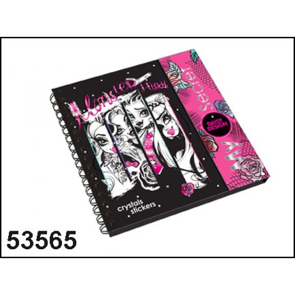 Книжка записная для девочек Мой дневник Monster High 53565 Премьер игрушка