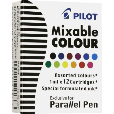 Ампула для ручек перьевых Набор 12 цветов IC-P3-AST Pilot Ампула для ручек перьевых Набор 12 цветов IC-P3-AST Pilot