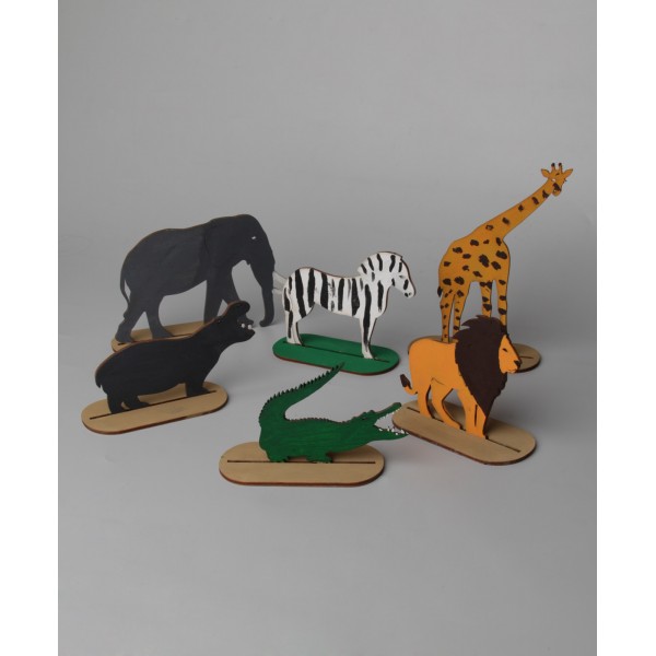 Другие виды творчества Африканские животные на подставках 70915/1 00-00005572 Вельт