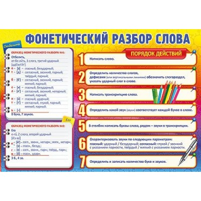 Фонетический разбор слова. 0800028 Праздник