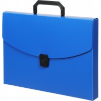 Портфель пластиковый А4 700мкм синий BPP01blue Бюрократ 816261 Портфель пластиковый А4 700мкм синий BPP01blue Бюрократ 816261