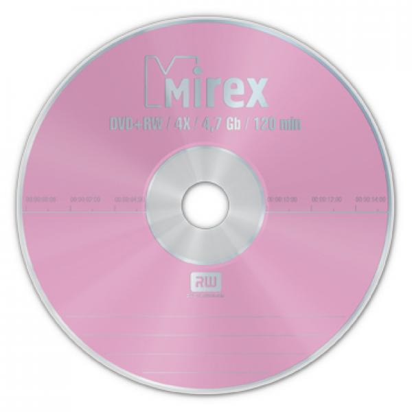 Диск DVD+RW 4.7Gb 4x в бумажном конверте с окном UL130022A4C Mirex