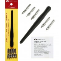 Перо чертежное 5шт с держателем DK11605 ЗХК  048285