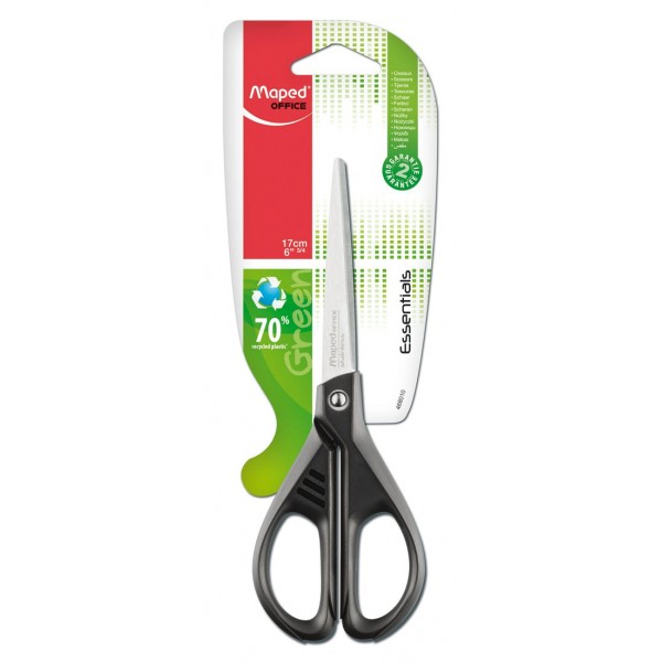 Ножницы канцелярские 17см Essentials green 468010 Maped 24/192