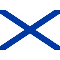 Простор/Флаг Андреевский/100х150/шелк//