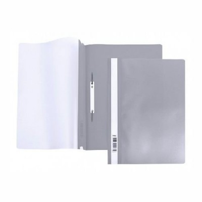 Скоросшиватель пластиковый А4 140/180мкм серый AS4_00108 Хатбер 10/400 039969 Скоросшиватель пластиковый А4 140/180мкм серый AS4_00108 Хатбер 10/400 039969