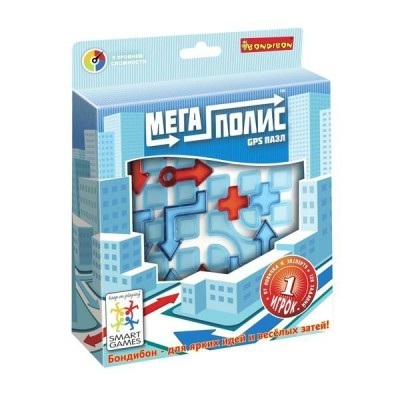 Игра  логическая Мегаполис-GPS SG470RU BB1056 BONDIBON