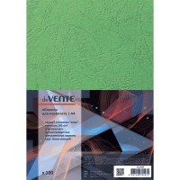 Обложка для переплета А4 100шт 250(230)мкм Delta т-зеленый картон с тиснением кожа 4123504 deVente