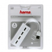 Разное  Разветвитель USB 2.0 Hama TopSide 4порта бел.12178 973617 Бюрократ