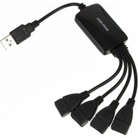 Разное  Разветвитель USB 2.0 PC Pet splitter 549512 Бюрократ