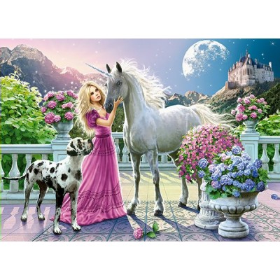 Castor Land Пазл 300  Единорог B-030088 Польша