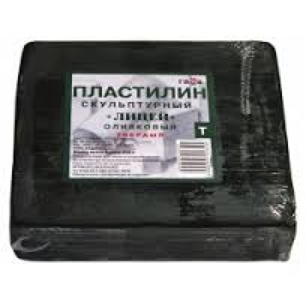Пластилин скульптурный оливковый твердый Лицей 500гр 2.80.Е050.003 Гамма