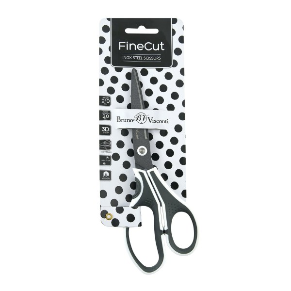 Ножницы канцелярские 21см Finecut с тефлоновым покрытием 60-0026 Bruno Visconti