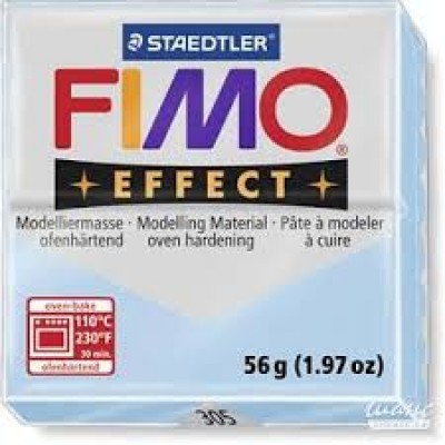 Глина полимерная 56гр запекается в печке Fimo effect pastel aqua вода 8020-305 Staedtler