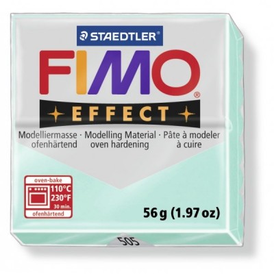 Глина полимерная 56гр запекается в печке Fimo effect pastel mint 8020-505 Staedtler