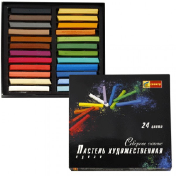Пастель сухая 24цв художественная Северное сияние  Спектр 06С-406 ЗХК