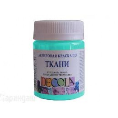 Краска по ткани акриловая 50мл Decola Мятная 4128735 ЗХК