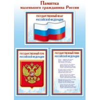 Сфера/Плакат. Памятка маленького гражданина России. А4/Ш-07986;Ш-15011/ Сфера/Плакат. Памятка маленького гражданина России. А4/Ш-07986;Ш-15011/