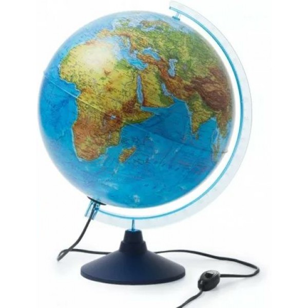 Глобус Двойная карта 320мм физико-политический Евро с подсветкой Ке013200228 Глобен