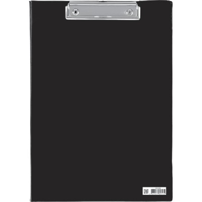 Папка -планшет А4 с прижимом и крышкой полипропилен 1200мкм черная 3034508 deVente 3/24