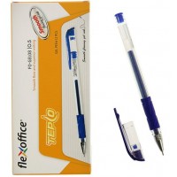 Ручка гелевая Tepco синяя 0,5мм FO-GEL08 BLUE Flexoffice
