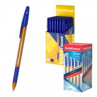 Ручка шариковая R-301 Amber Stick&Grip синяя 0,7мм 39530 ErichKrause 50/400/3200
