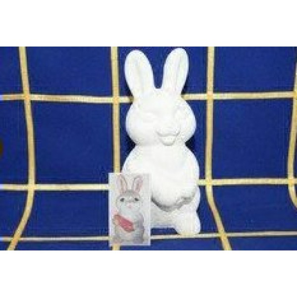 Фигурки гипсовые Заяц с морковкой 08