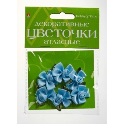 Прочие материалы для творчества Декор. цветочки 4цв атлас №3 2-399/03 Альт