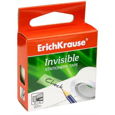 Скотч канцелярский 18x20 Invisible 40199 ErichKrause 24/480