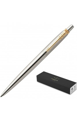 Ручка подарочная шариковая, автоматическая Jotter Stainless Steel GT синий 1мм 1953182 Parker  Р842715