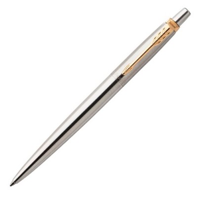 Ручка подарочная шариковая автоматическая K63 Core Stainless Steel GT M 1мм синяя, подарочная упаковка 242276, Р842715 Parker  1953182