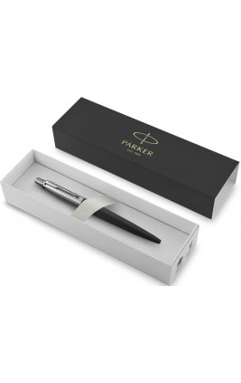 Ручка подарочная шариковая, автоматическая Jotter Bond Street Black CT синий 1мм 1953184 Parker  Р304905