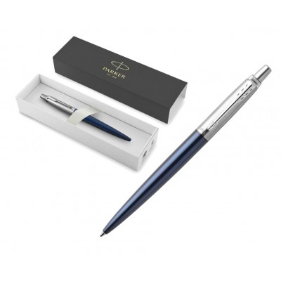 Ручка подарочная шариковая автоматическая K63 Core Royal Blue CT M 1мм синяя, корпус синий серебро, подарочная упаковка 242279, Р257138 Parker  1953186
