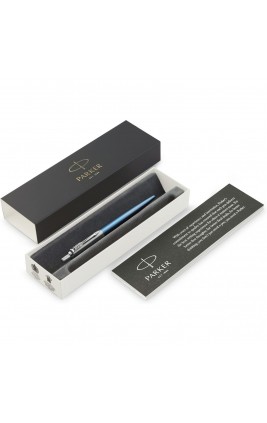 Ручка подарочная шариковая, автоматическая Jotter Waterloo Blue CT синий 1мм 1953191 Parker  Р950658