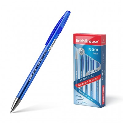 Ручка гелевая R-301 Original Gel синяя 0,5мм 40318 ErichKrause 12/144/1728