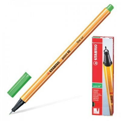 Ручка капилярная Point 88 светло-изумрудная 0,4мм 88/16 Stabilo