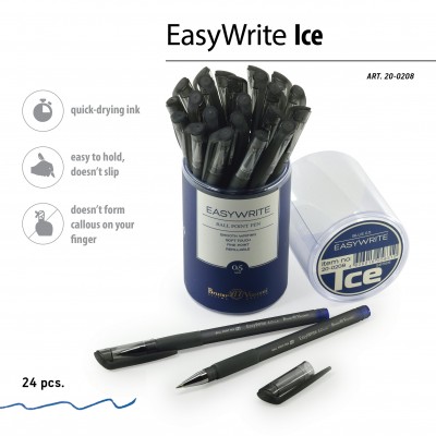 Ручка шариковая EasyWrite Ice синяя 0,5мм 20-0208 Bruno Visconti 24/288