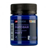 Краска акриловая художественная 50мл Decola матовая темно-синяя 14328517 ЗХК Краска акриловая художественная 50мл Decola матовая темно-синяя 14328517 ЗХК