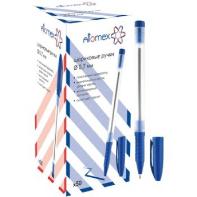 Ручка шариковая Attomex синяя 0,7мм 5073660 deVente