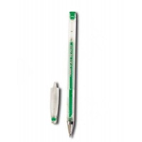 Ручка гелевая Hi-Jell зеленая 0,5мм HJR-500B Crown 12/144/1152 209670
