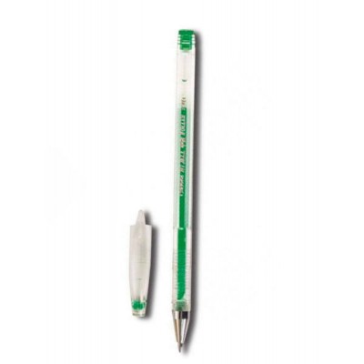 Ручка гелевая Hi-Jell зеленая 0,5мм HJR-500B Crown 12/144/1152 209670