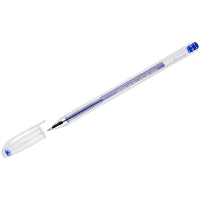 Ручка гелевая Hi-Jell синяя 0,5мм HJR-500B Crown 12/144/1152 208927