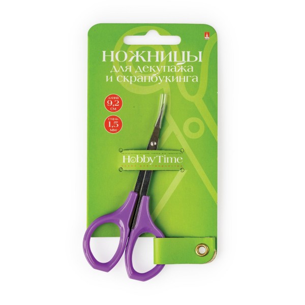 Ножницы для декупажа и скрапбукинга Hobbycut 9,2см 60-0041 Альт