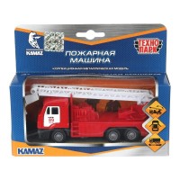 Технопарк Игрушка   Машина КАМАЗ Пожарная машина 12 см, металл, инерция, открываются двери SB-16-22WB Китай