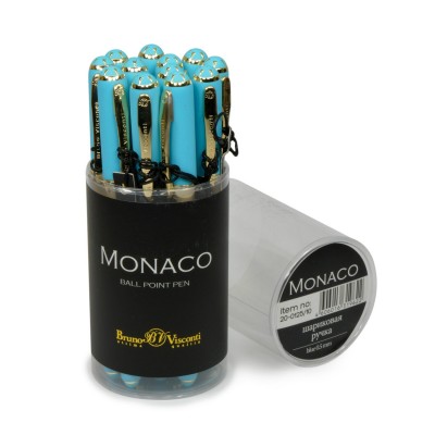 Ручка шарик. Monaco синяя 0,5мм. небесно-гол. корп 20-0125/10 Bruno Visconti